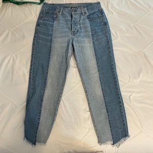 American Eagle Patchwork Straight Leg